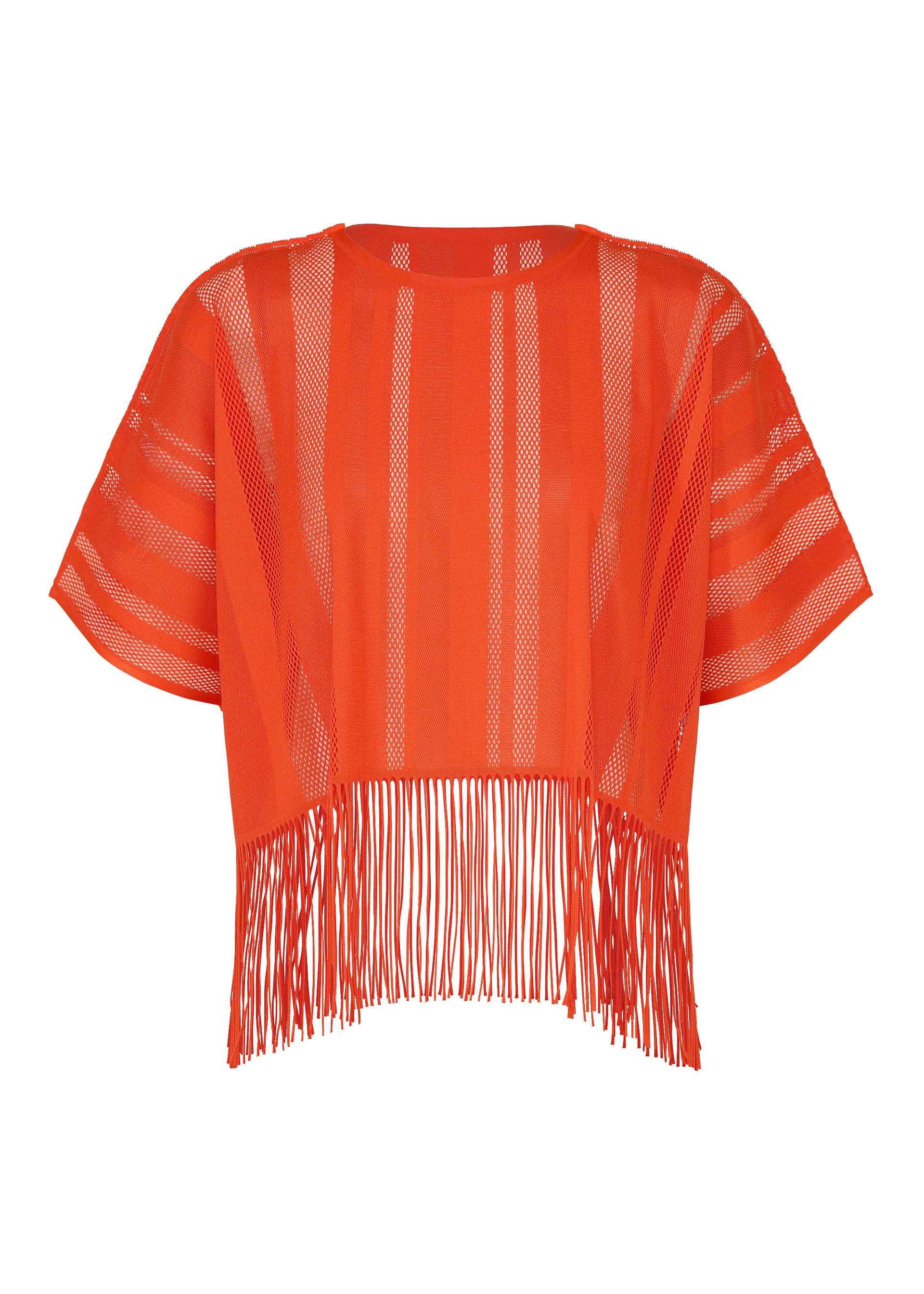Issey Miyake A-POC Lace top černý s třásněmi