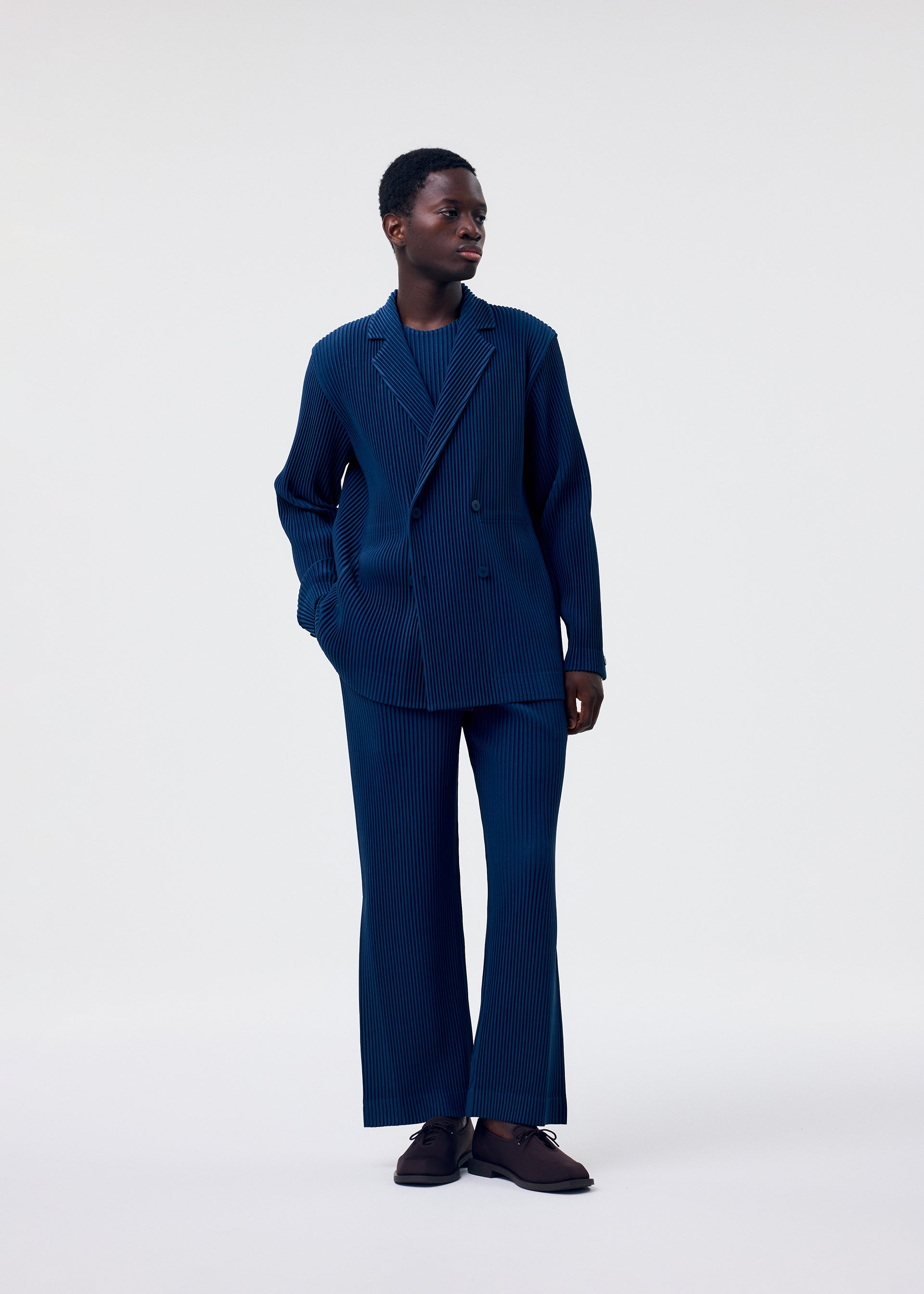Issey Miyake Tailored Pleats 1 sako černé lehké polyester
