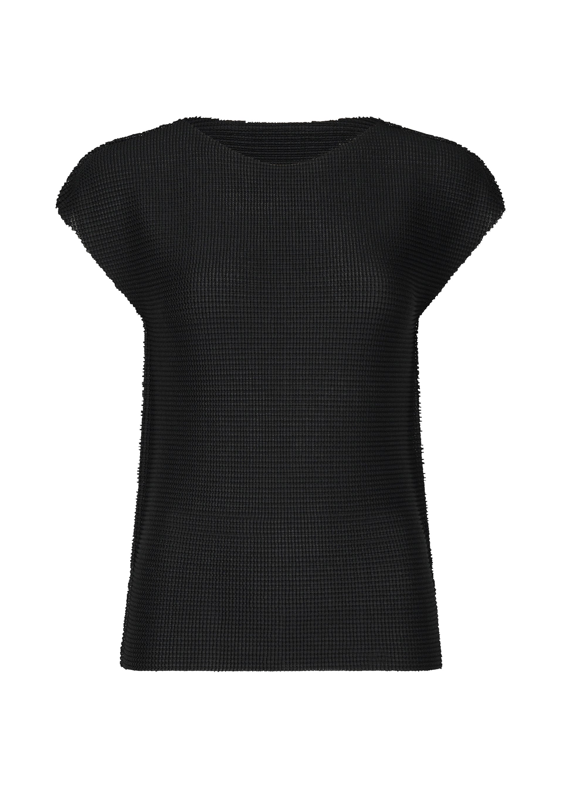 Issey Miyake Knit Stretch Pleats top bílý francouzský rukáv