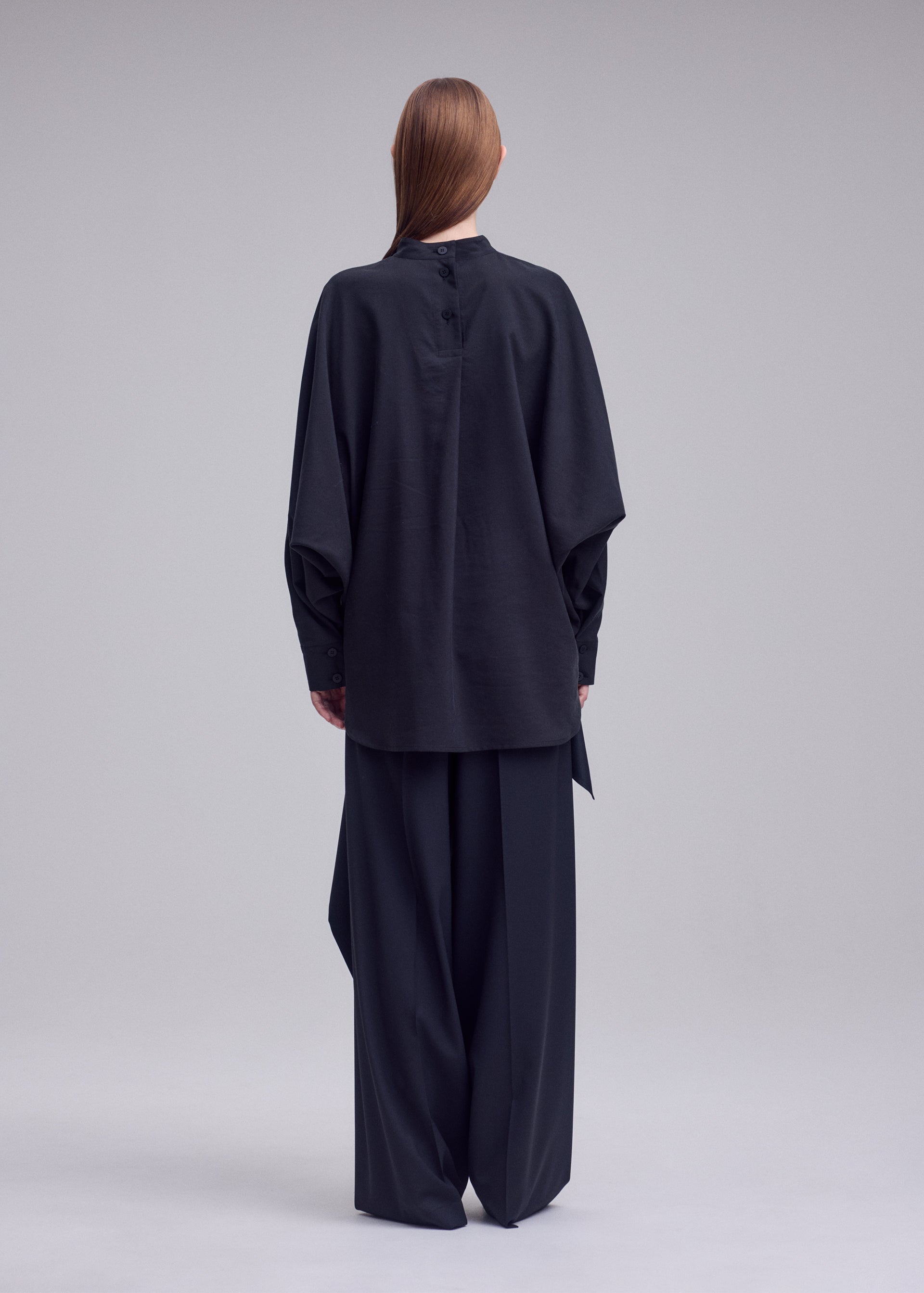 Issey Miyake Hands of Lover top s dlouhým rukávem černá vel. 2