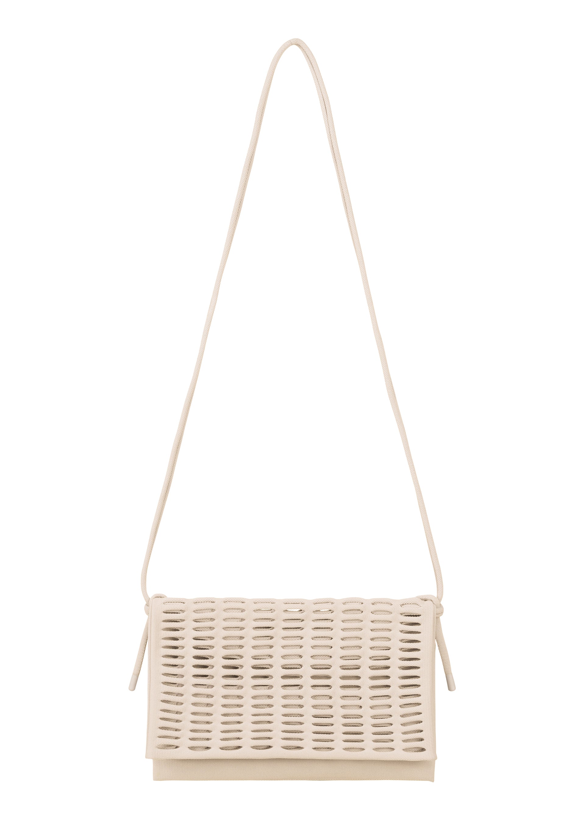 Issey Miyake Mokko Flap Pouch taška růžová pletená