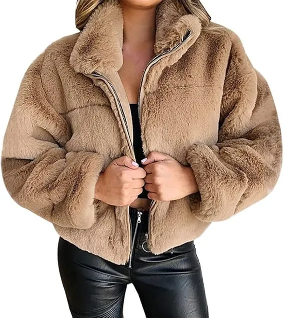 Norielle Sherpa teddy bunda hnědá teplá na zip