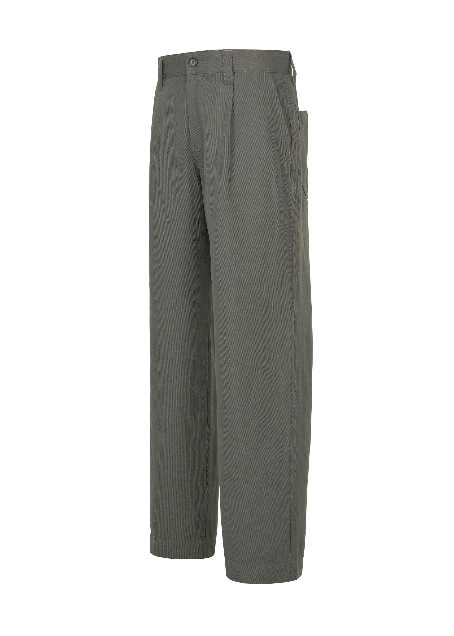 Issey Miyake Im Men Tough Wool Cotton kalhoty ivory vlněné