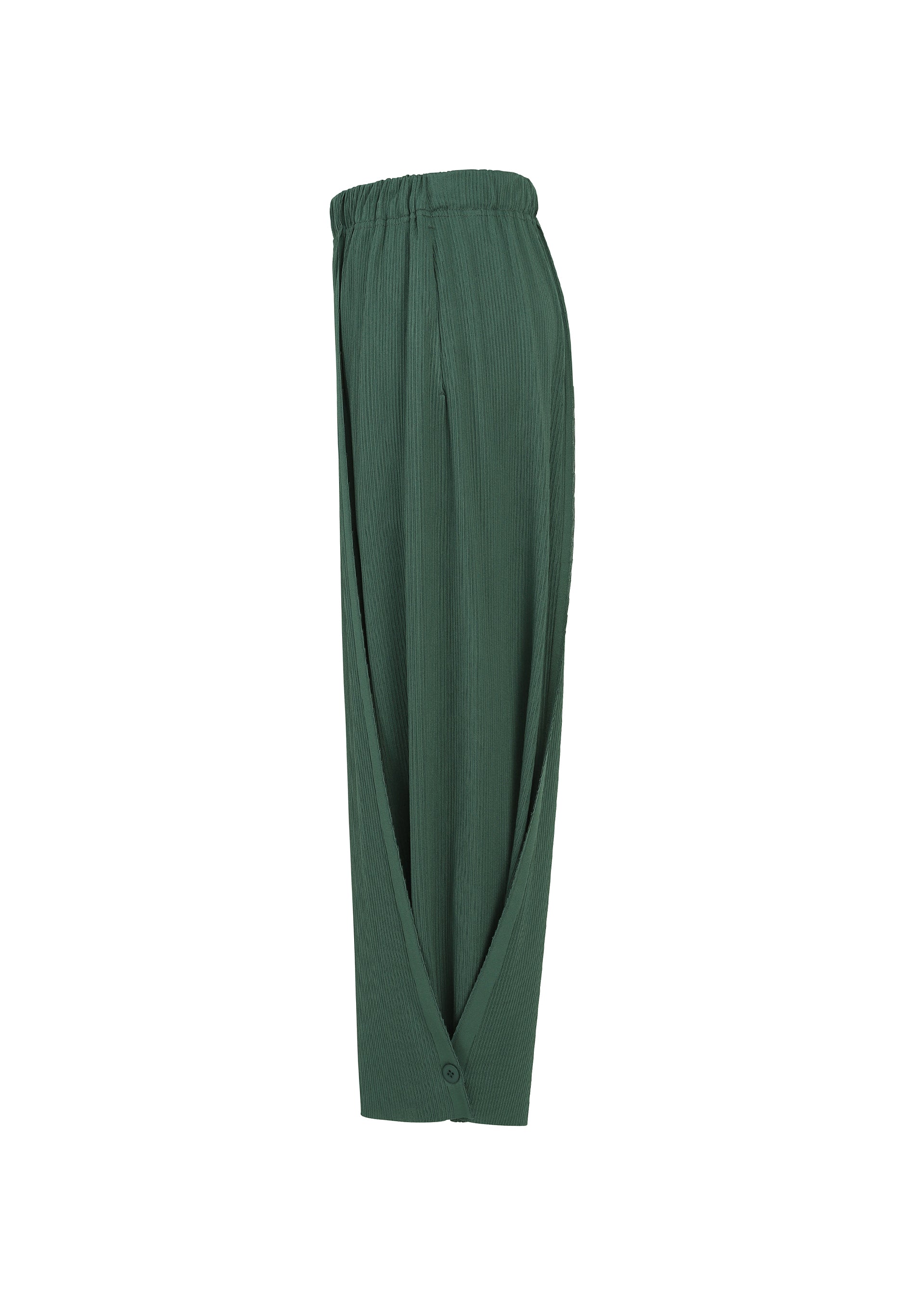 Issey Miyake A-POC Bottoms kalhoty černé 2v1 silueta