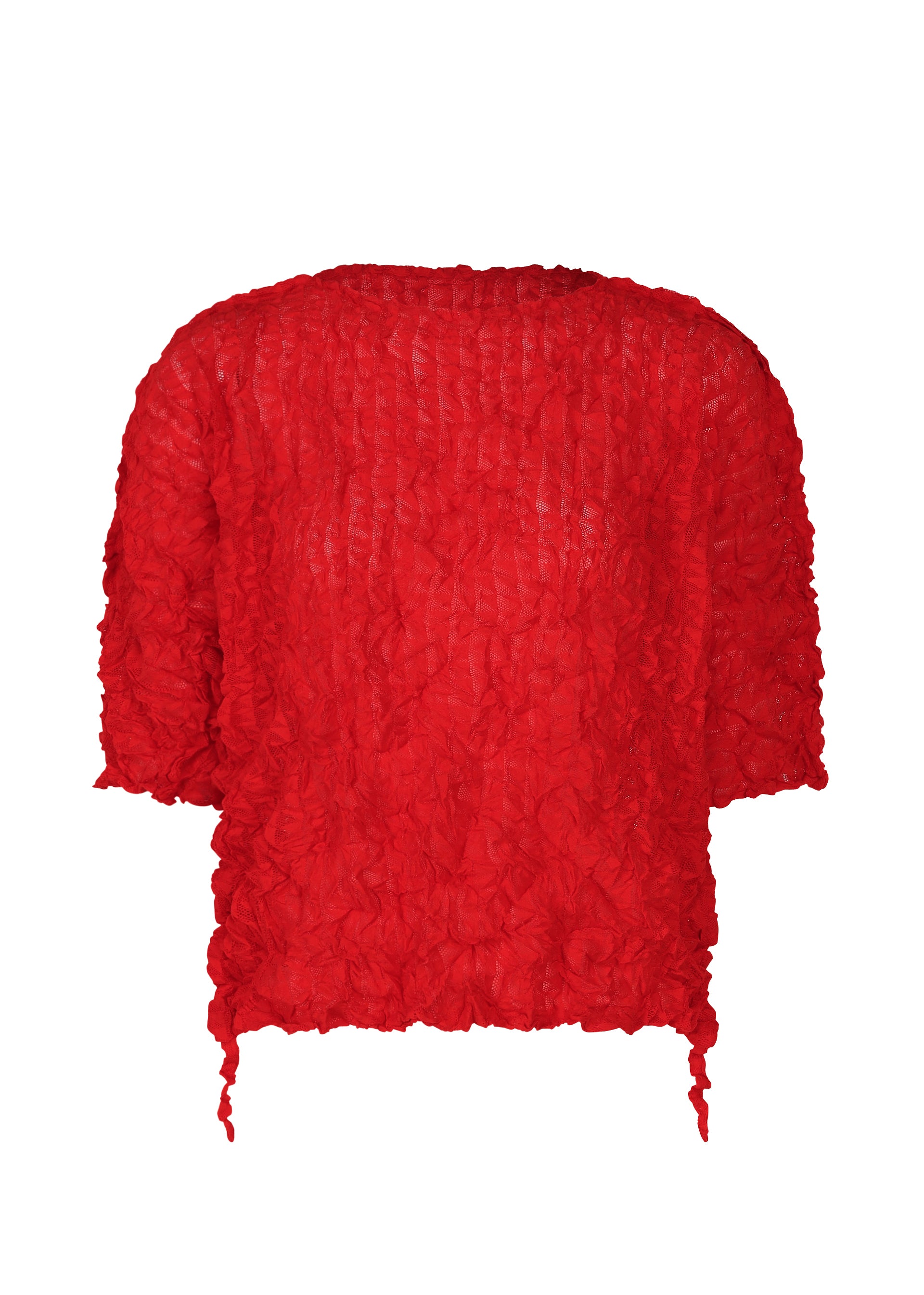 Issey Miyake Kaleidoscope Lace Meringue top bílý