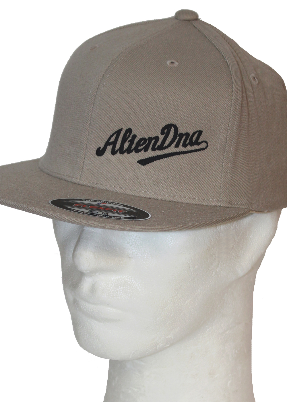 Alien DNA Riders Logo kšiltovka s rovným kšiltem khaki