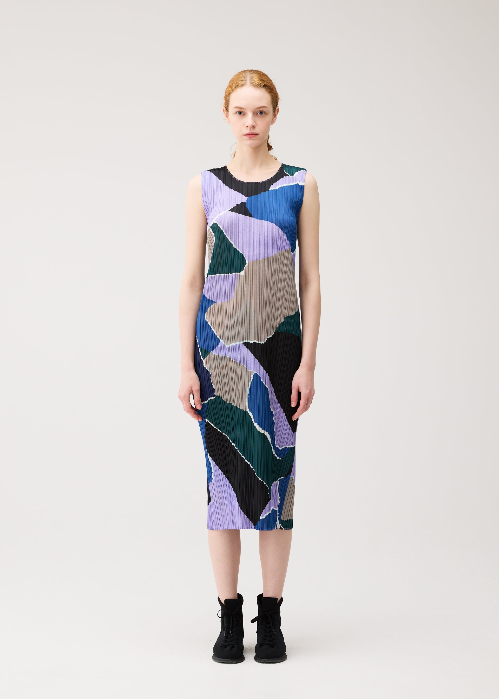 Pleats Please Issey Miyake Surprise! šaty oranžová vel. 3