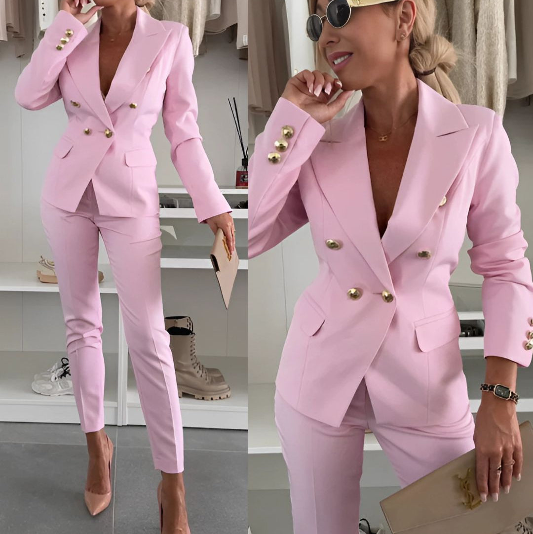 Norielle slim fit kostýmek sako a kalhoty černá
