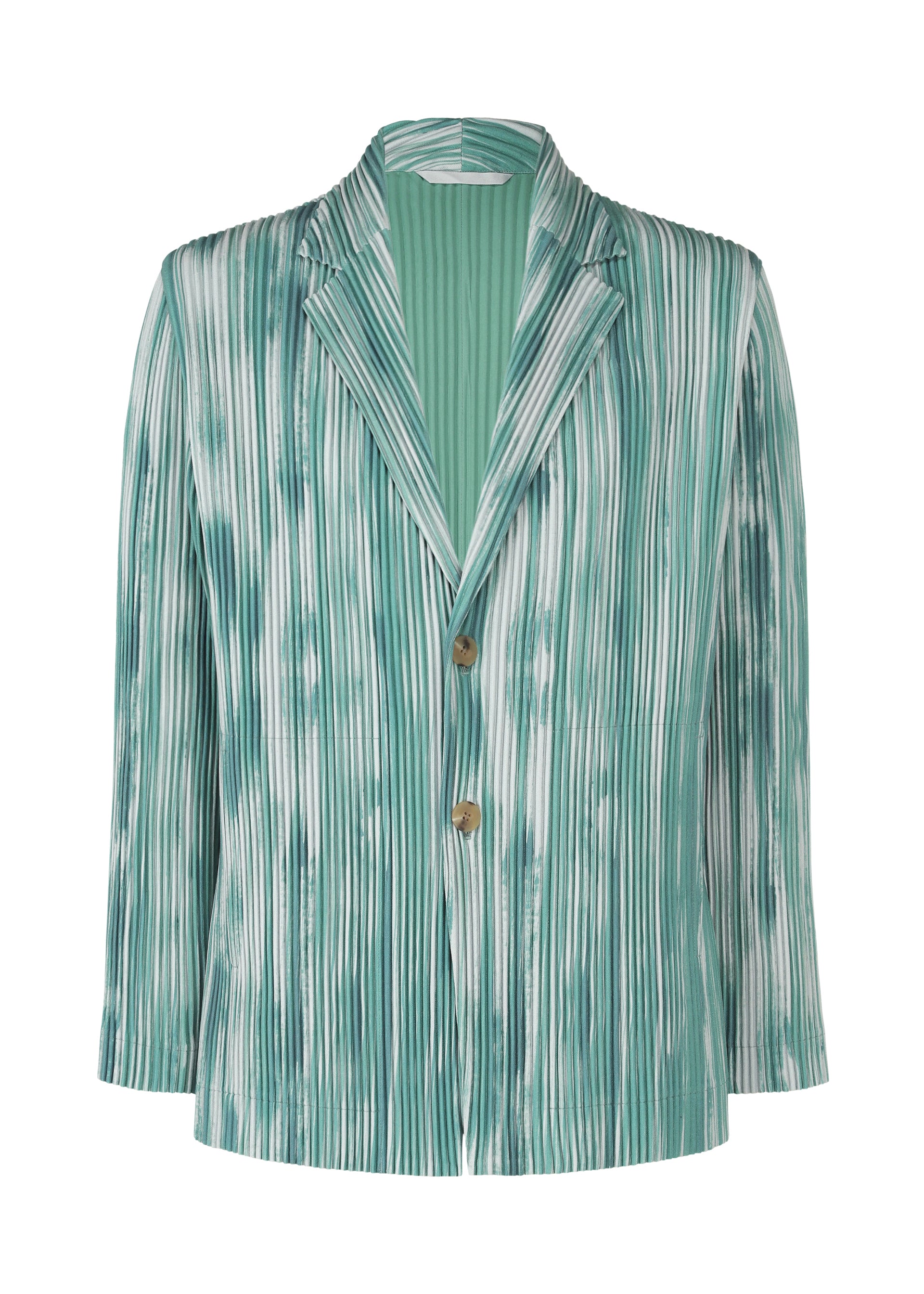 Issey Miyake Homme Plissé Brushstroke sako černé pruh
