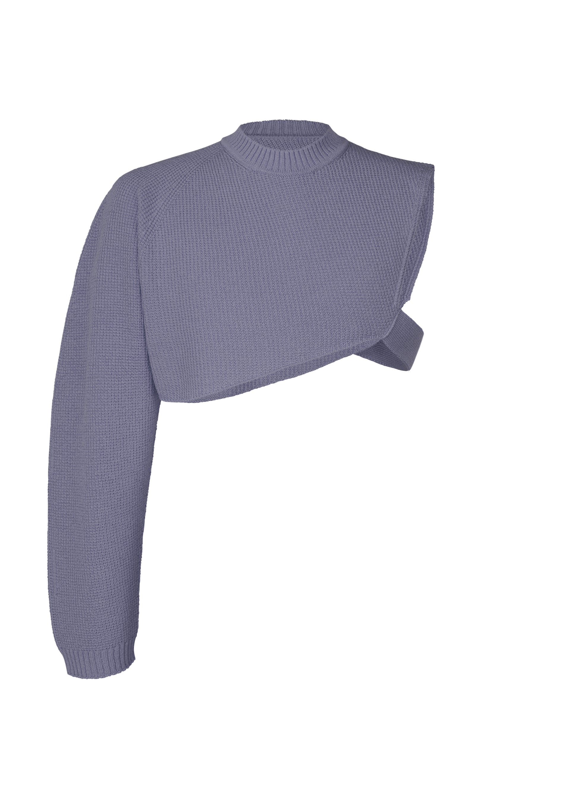Issey Miyake Wafer Knit top černý asymetrický vaflový