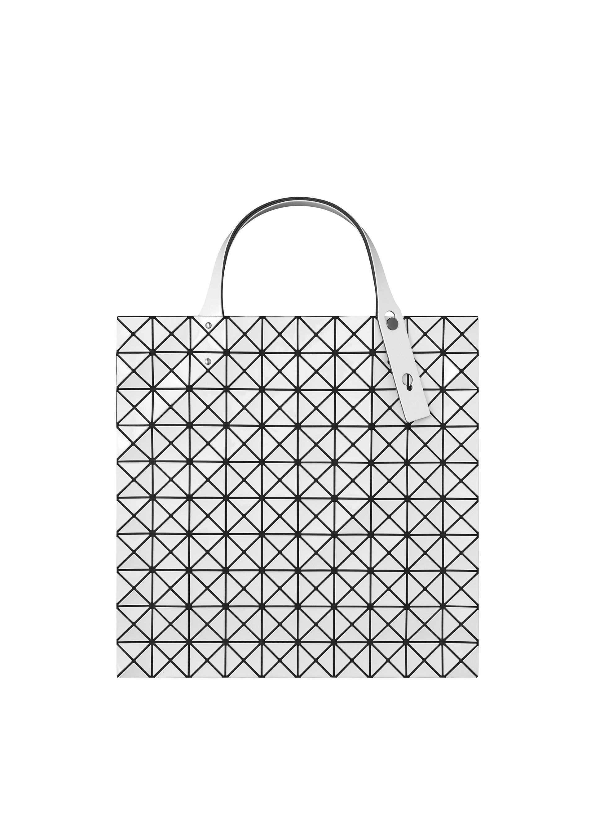 Issey Miyake Prism tote kabelka bílá lesklá