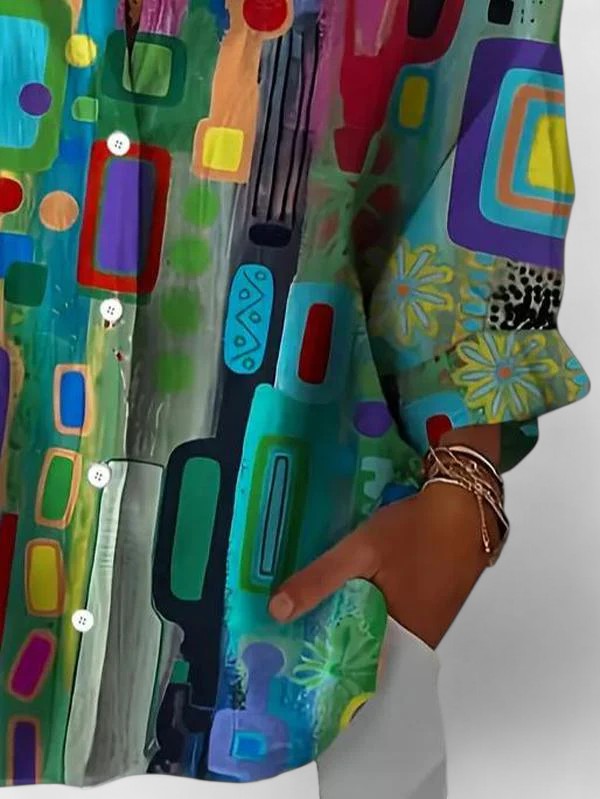 Norielle košile geometrický vzor multicolor dámská