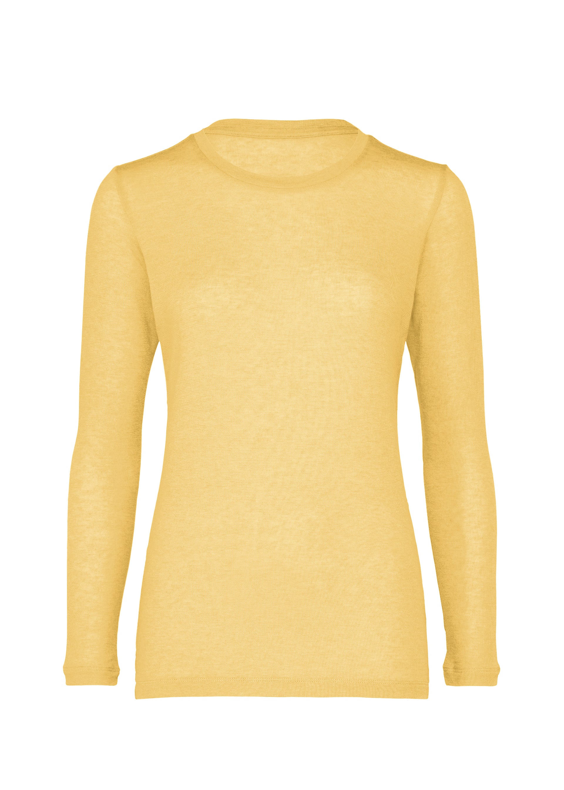 Issey Miyake Wool Mix Jersey top Black s dlouhým rukávem