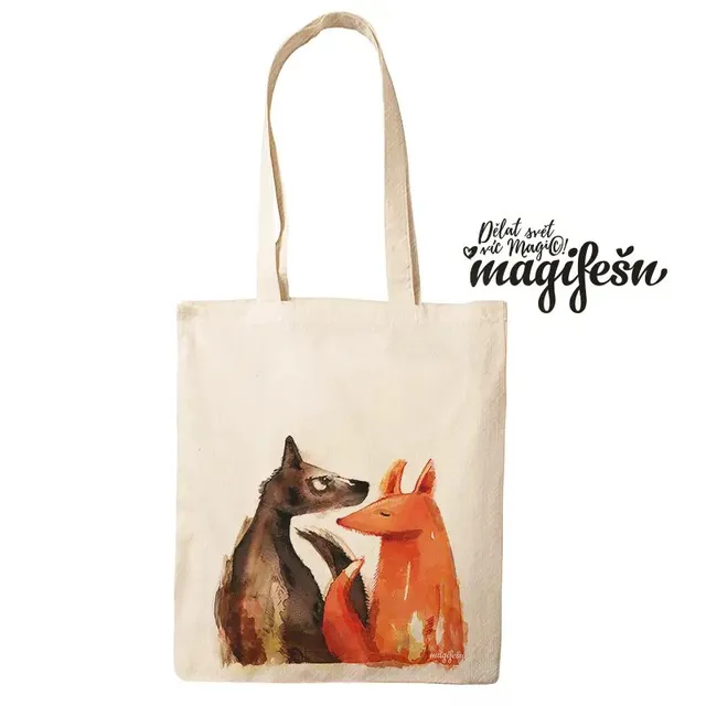 Magifešn MEDIUM Liška a vlk taška recyklovaná Spolu