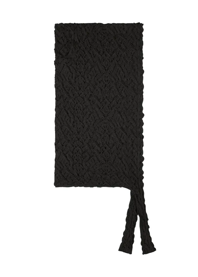 Homme Plissé Issey Miyake Branches šála pletená Black vzor