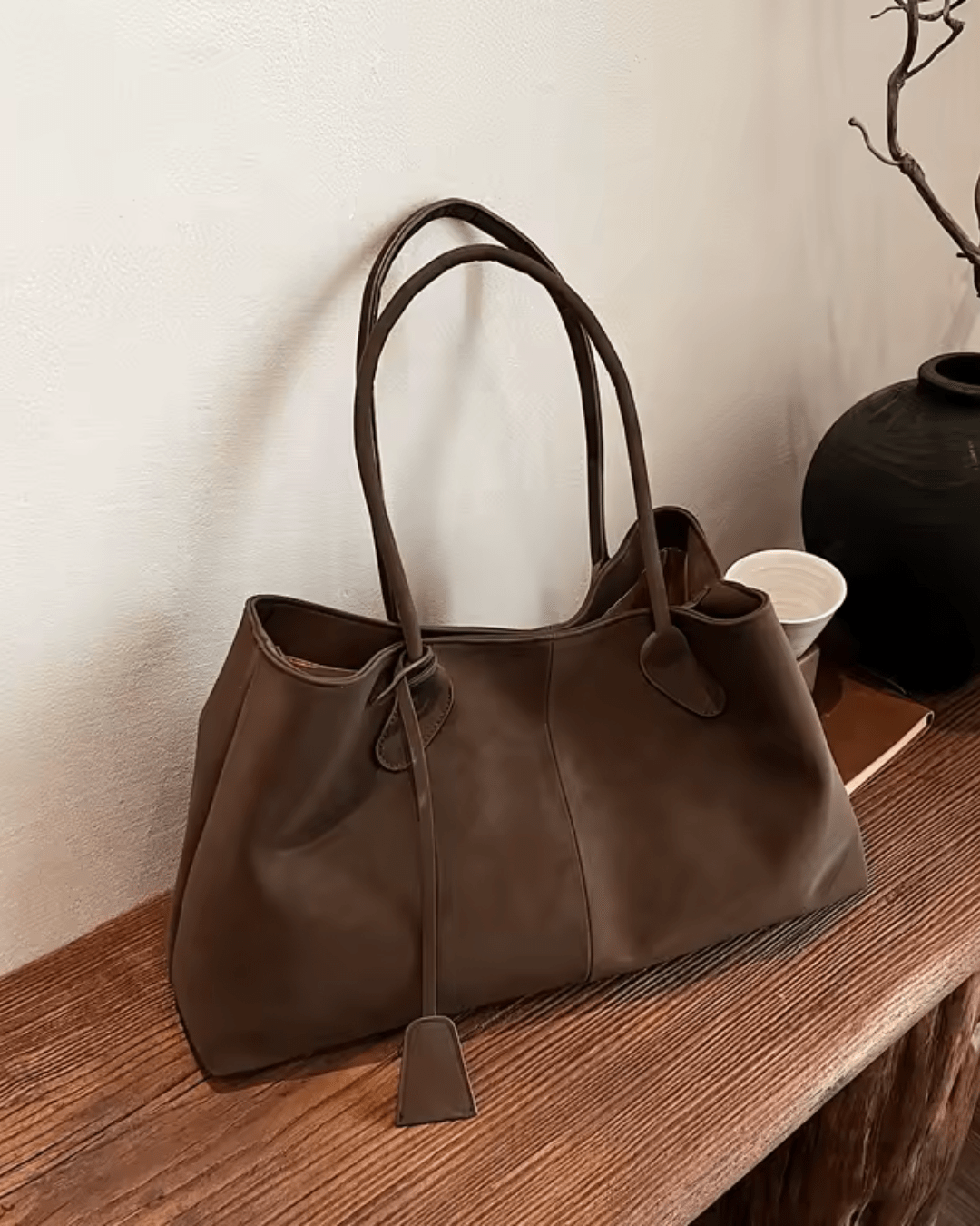 Norielle Signature velká kabelka shopper černá prostorná