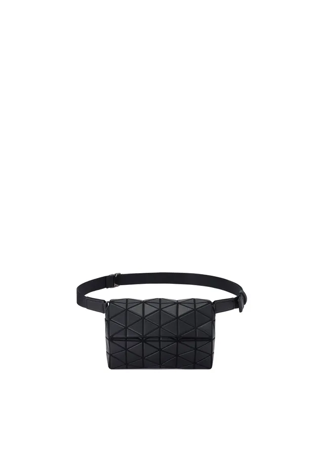 Issey Miyake Hexagon kabelka Matte Black koženková
