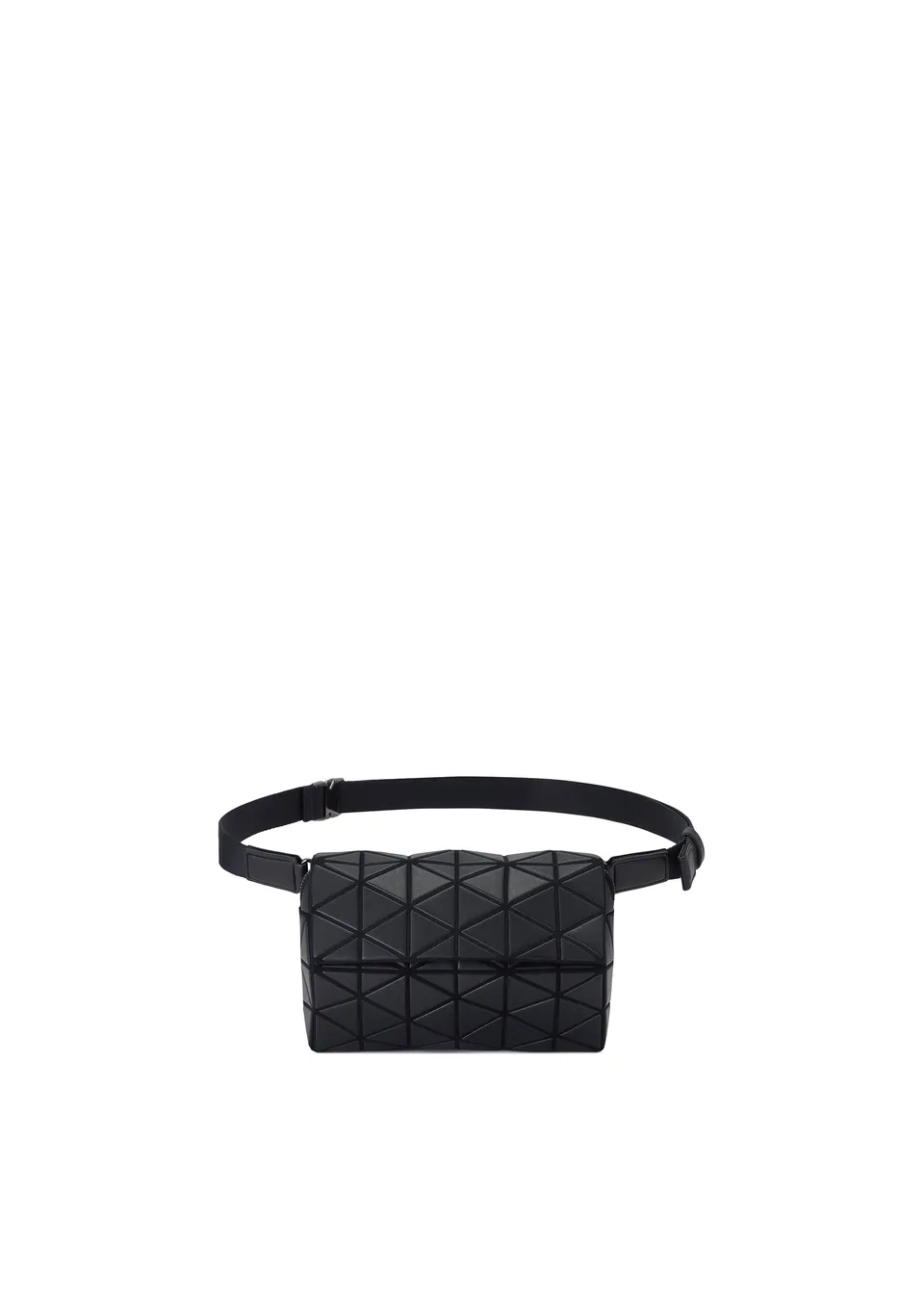 Issey Miyake Hexagon kabelka Matte Black koženková