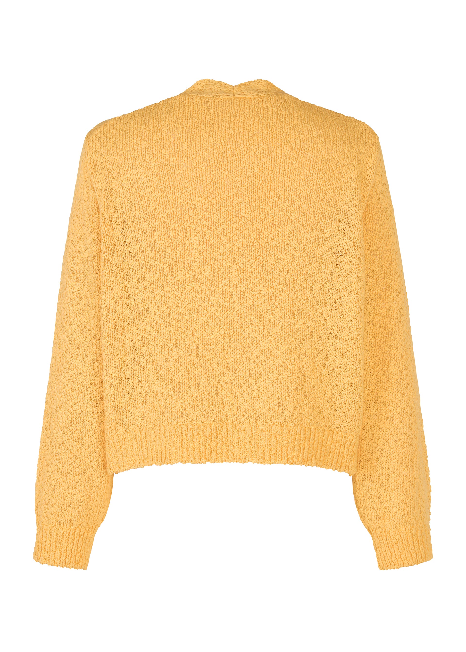 Issey Miyake Risotto Knit kardigan orange z organické bavlny