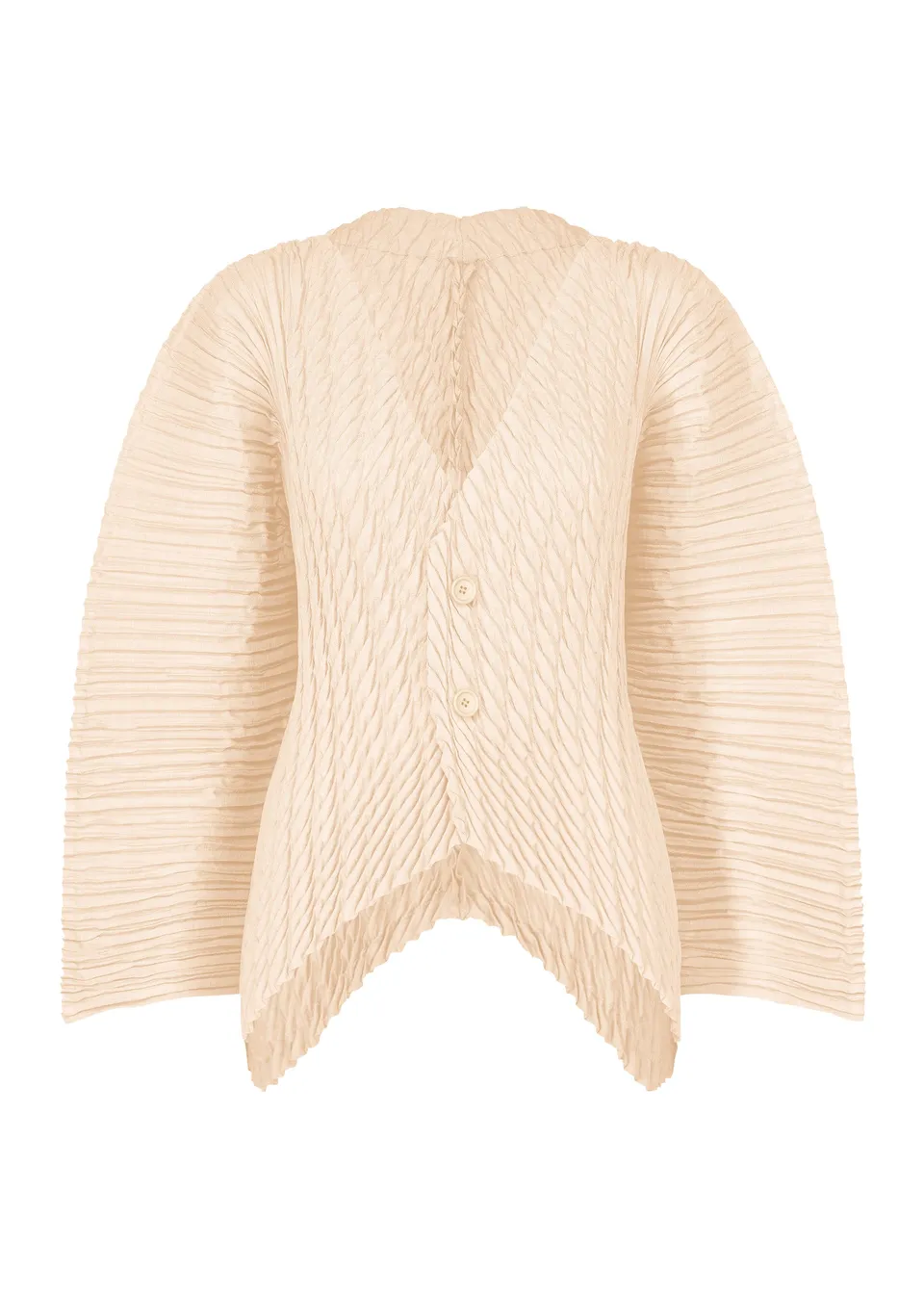 Issey Miyake UNFURLING PLEATS kardigan zelený
