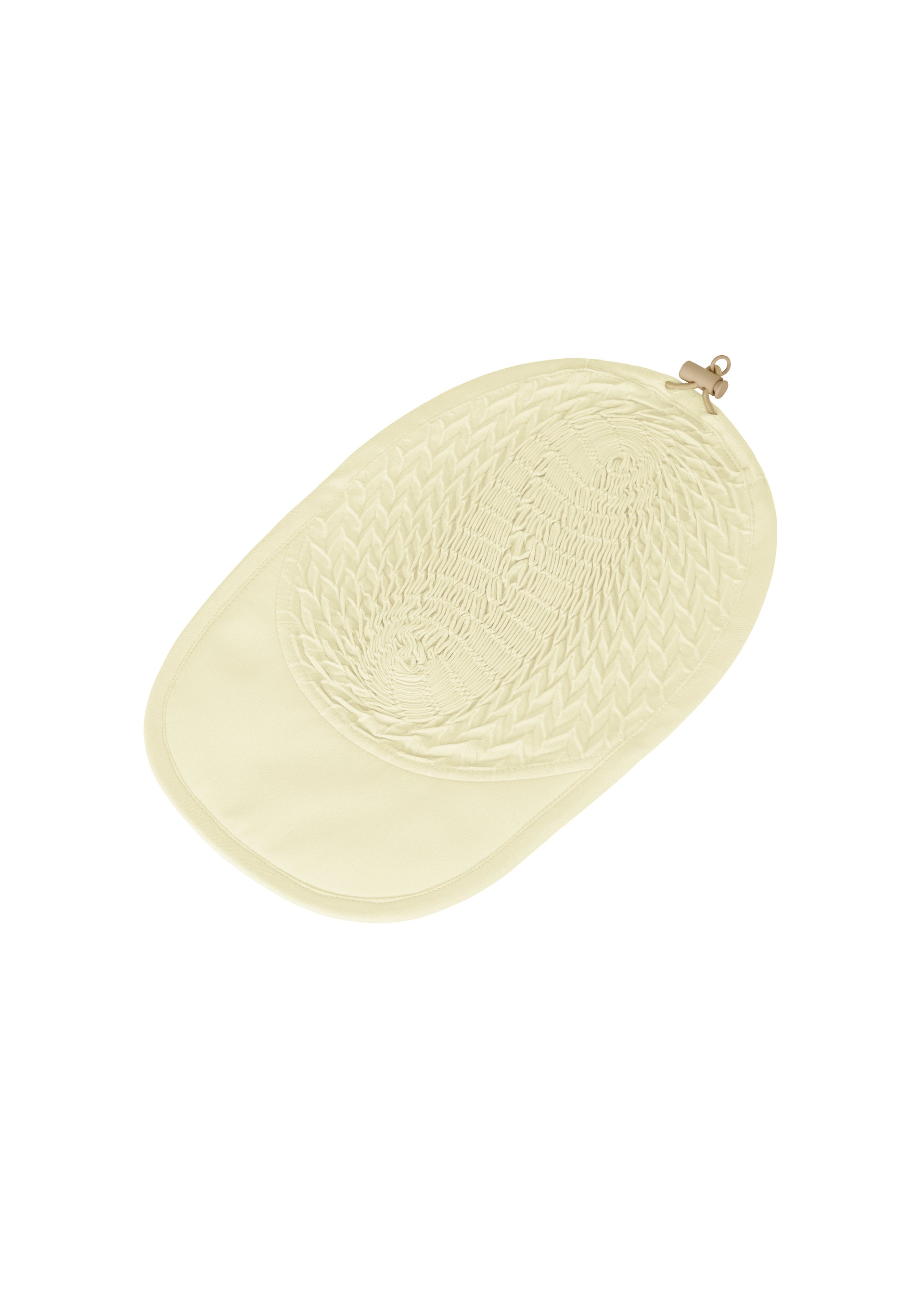 Issey Miyake Type-O Cap kšiltovka ivory geometrická