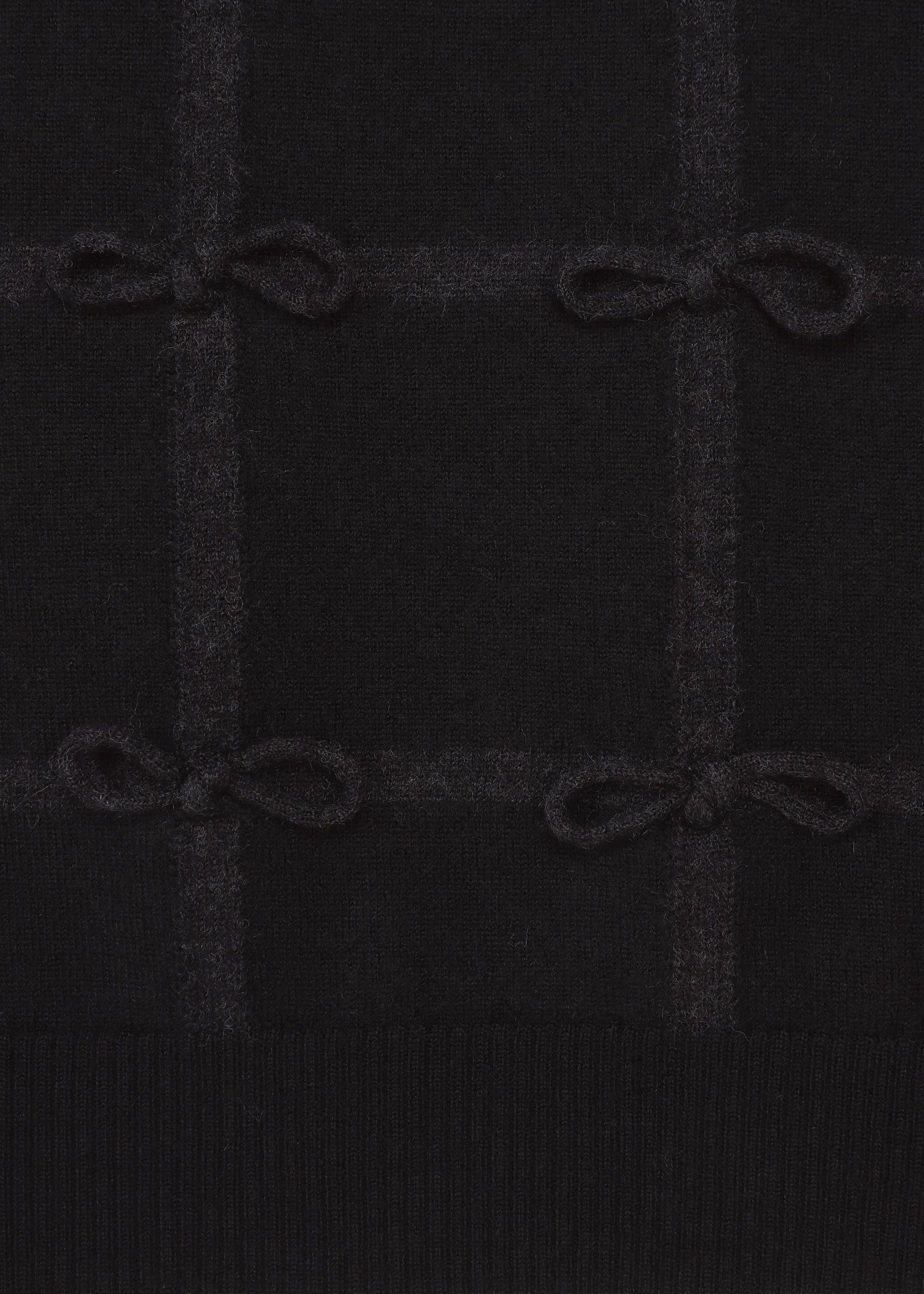 Issey Miyake RIBBON KNIT svetr černý vlněný