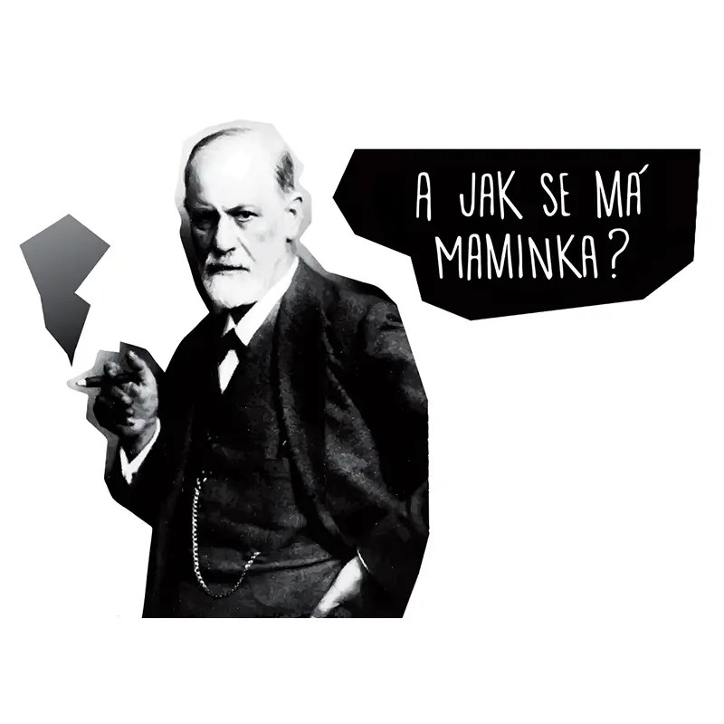 Magifešn FAIR TRADE MEDIUM taška Freud Maminka bílá
