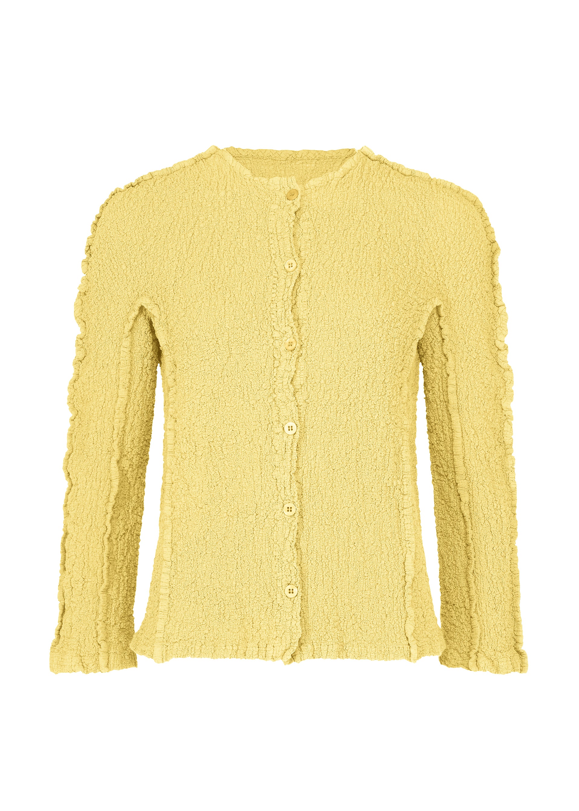 Issey Miyake Round Cauliflower kardigan taupe