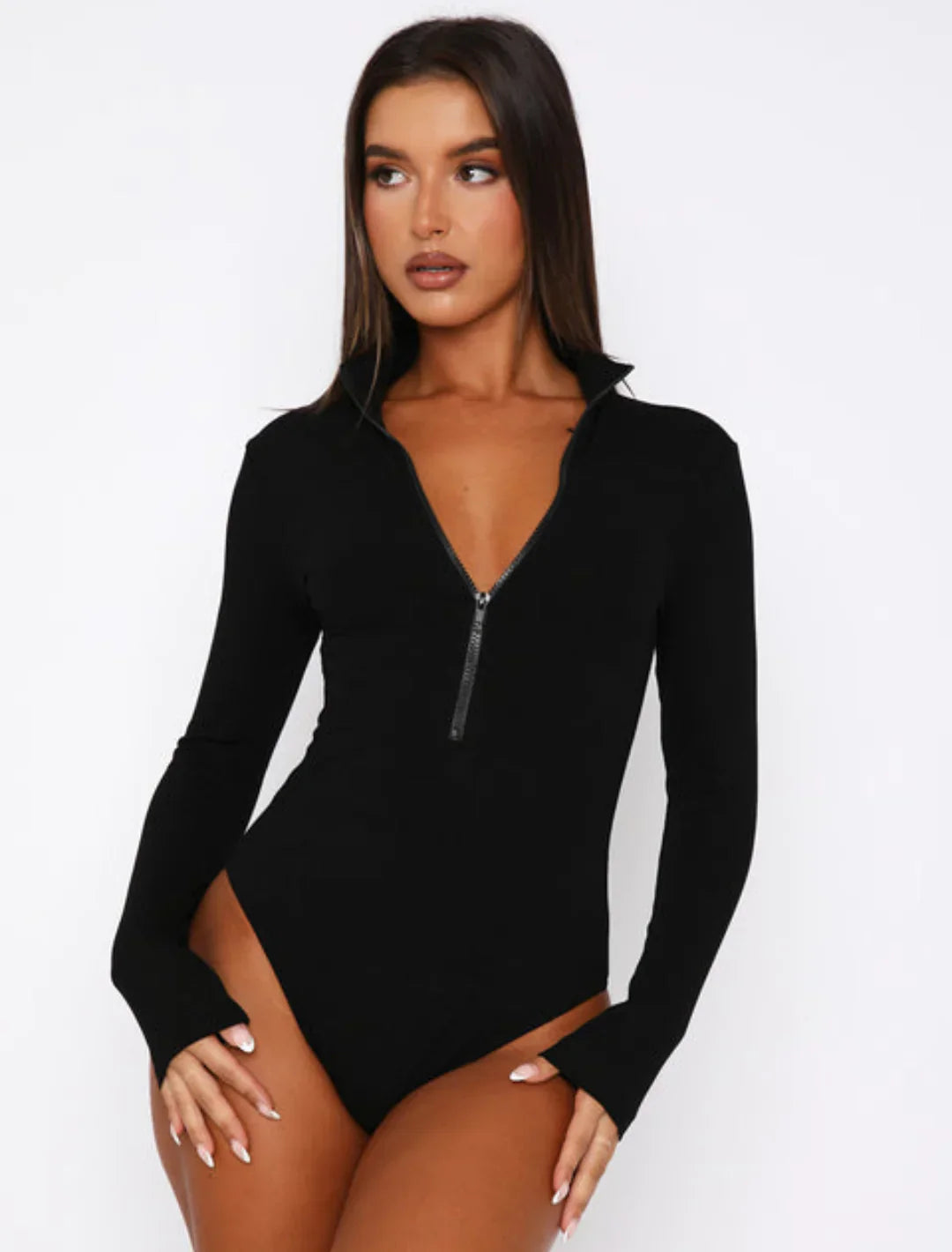 Norielle damske body zip veeko fialove upnute