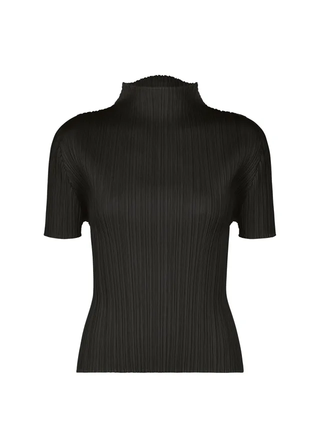 Issey Miyake Monthly Colors September top Black krátký rukáv