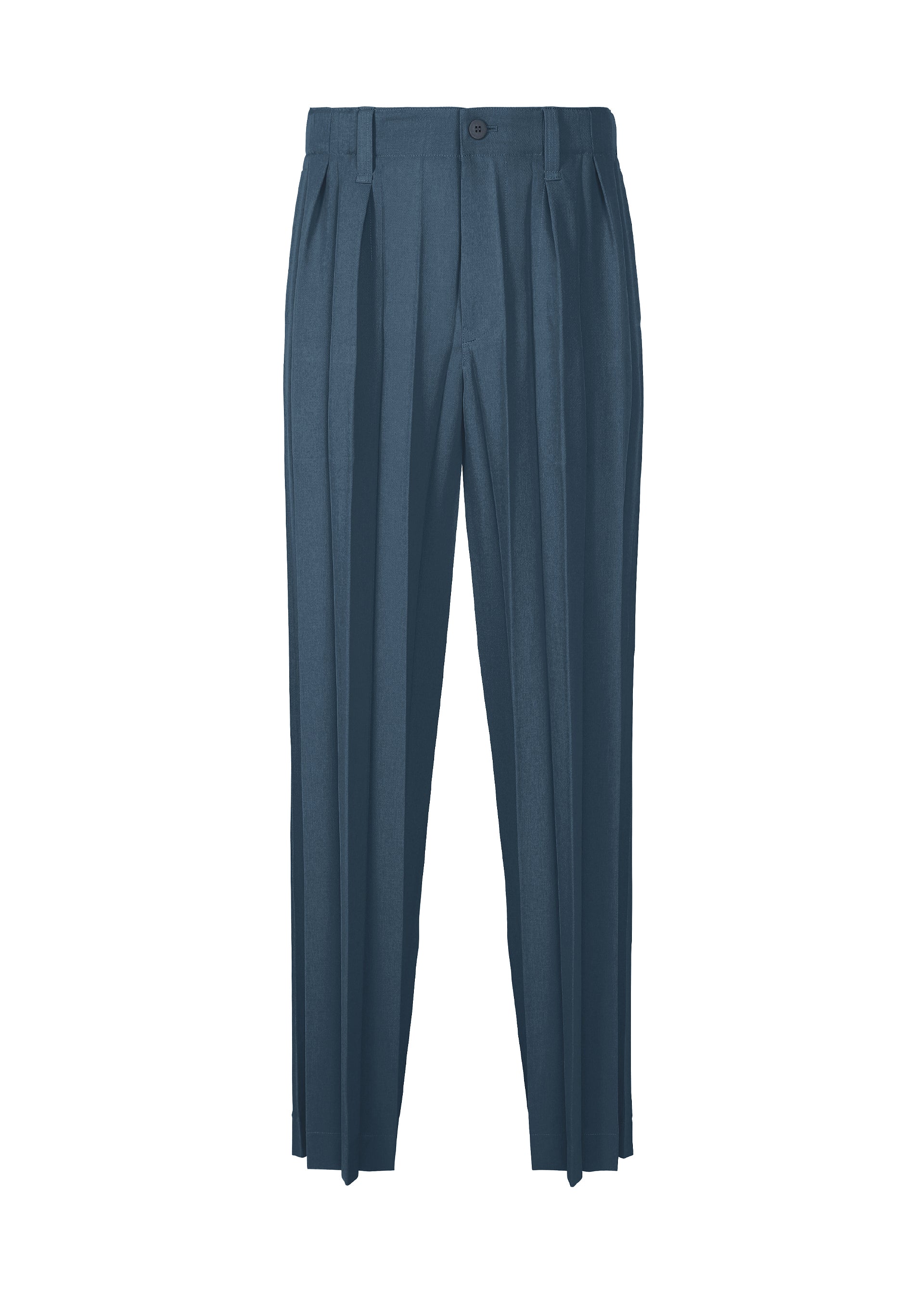 Issey Miyake Edge Ensemble plisované kalhoty černá