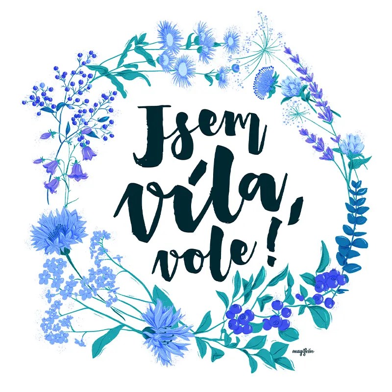 Magifešn XX Jsem víla, vole! tričko modré bio