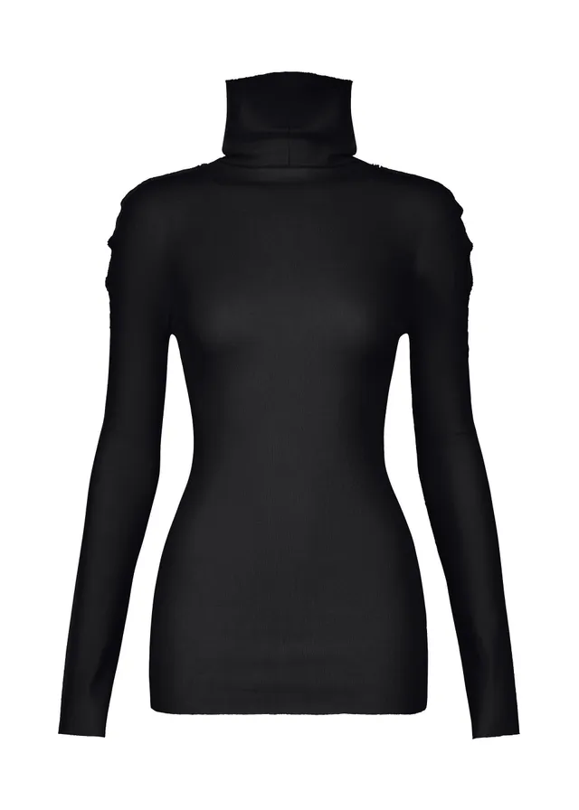 Issey Miyake Cotton Baguette top černý vel. 2