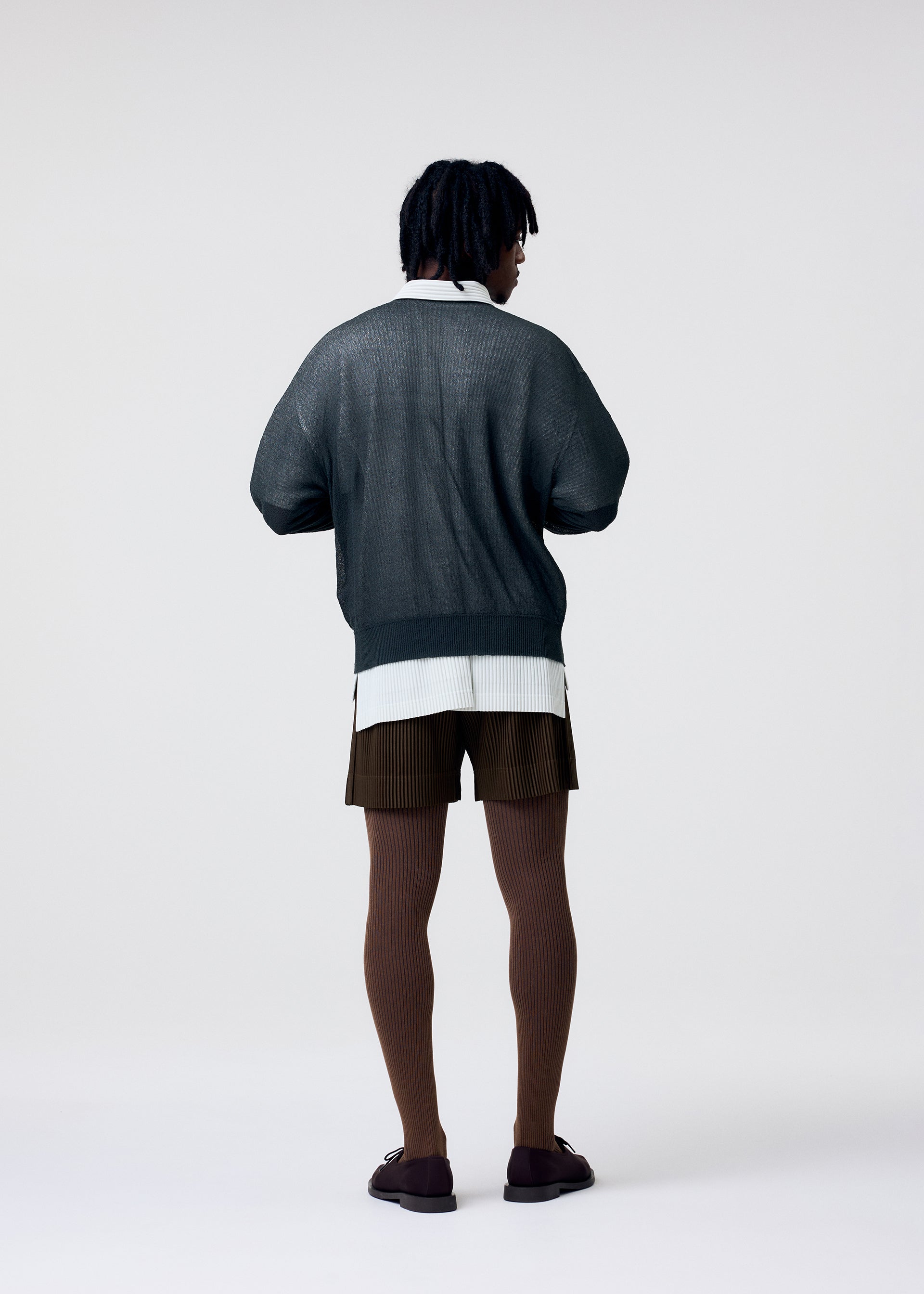 Issey Miyake Tailored Pleats 3 šortky černé plisované