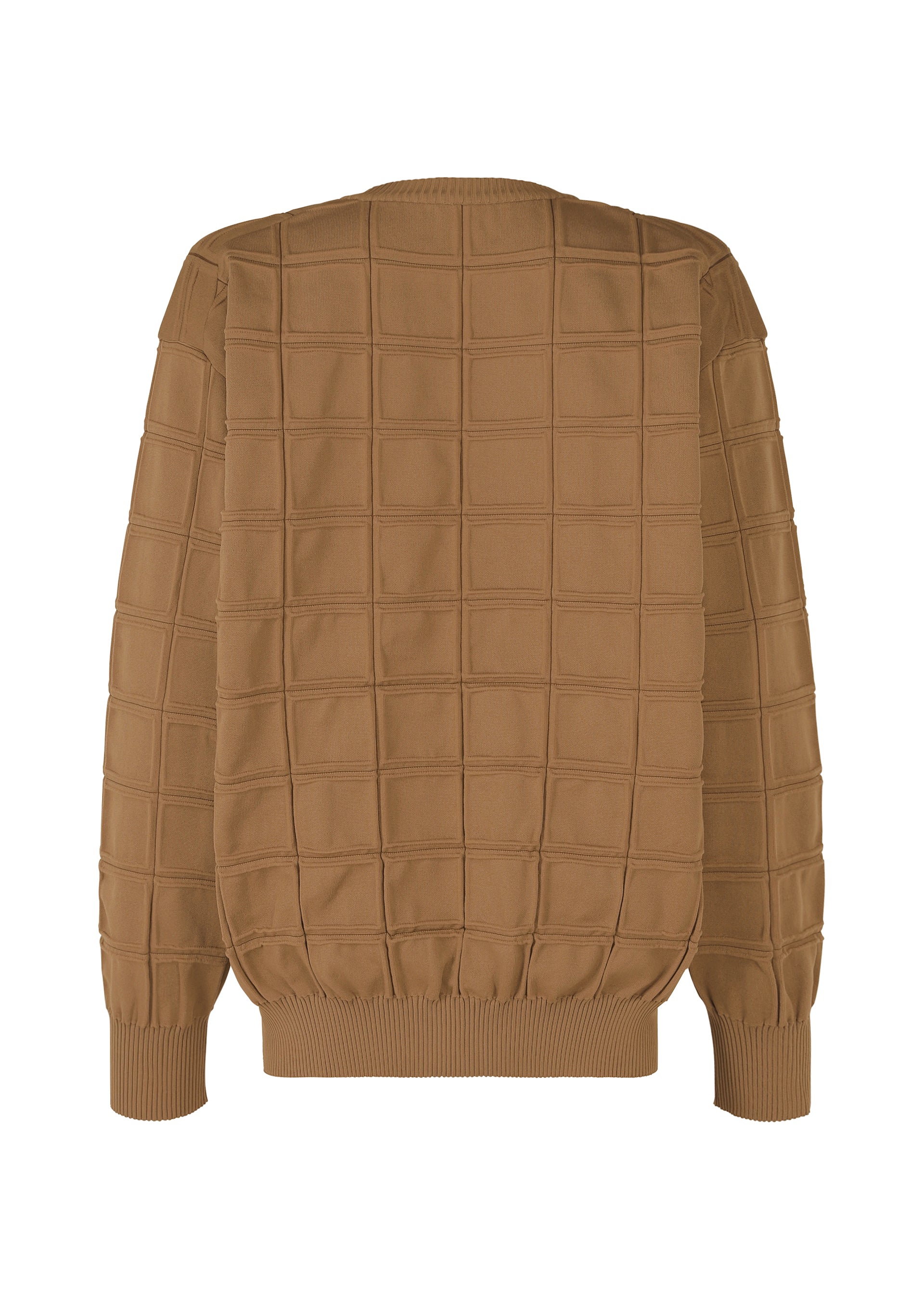 Issey Miyake Type-K 006 pletený top ivory strečový