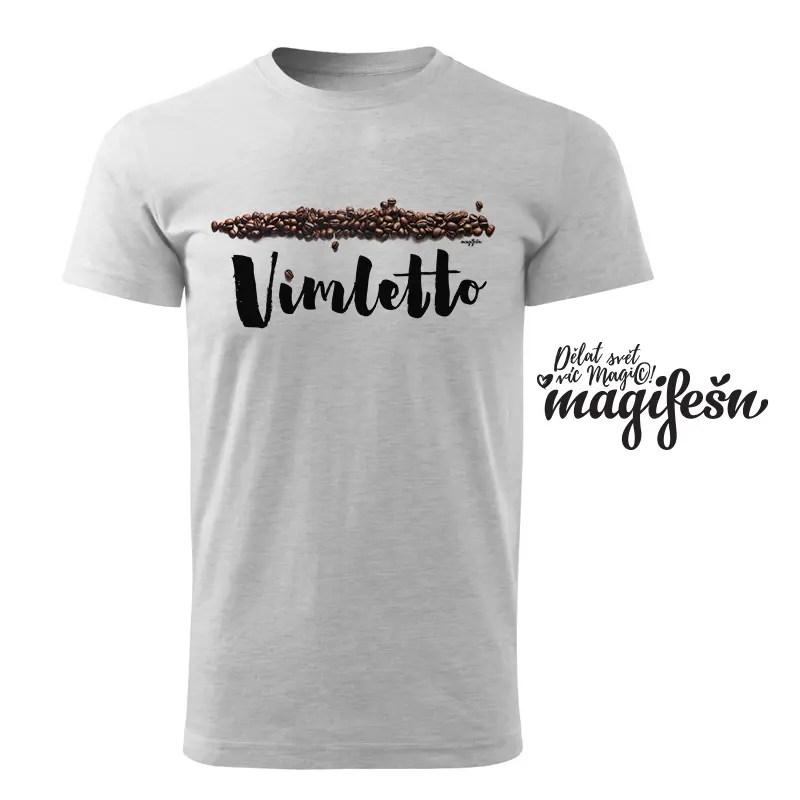 Magifešn XY Coffeelover tričko Vimletto biobavlna