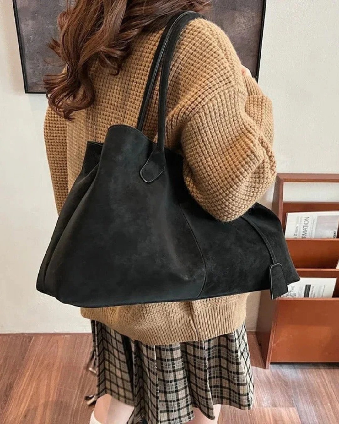 Norielle Signature velká kabelka shopper černá prostorná
