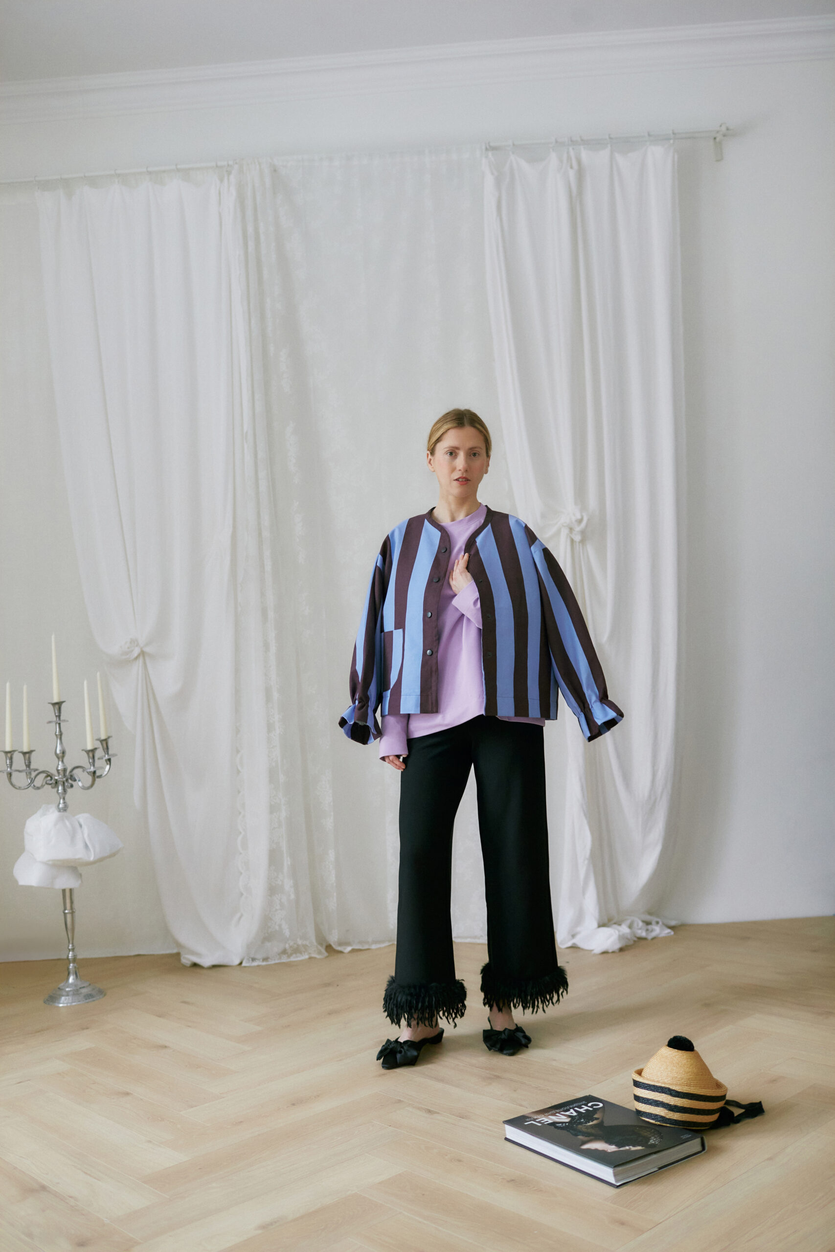 Aurelia & Zwei Frauen Capri Blue Stripes bunda pruhovaná