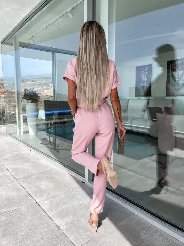 Norielle souprava kalhoty a top černá volná 2dílná