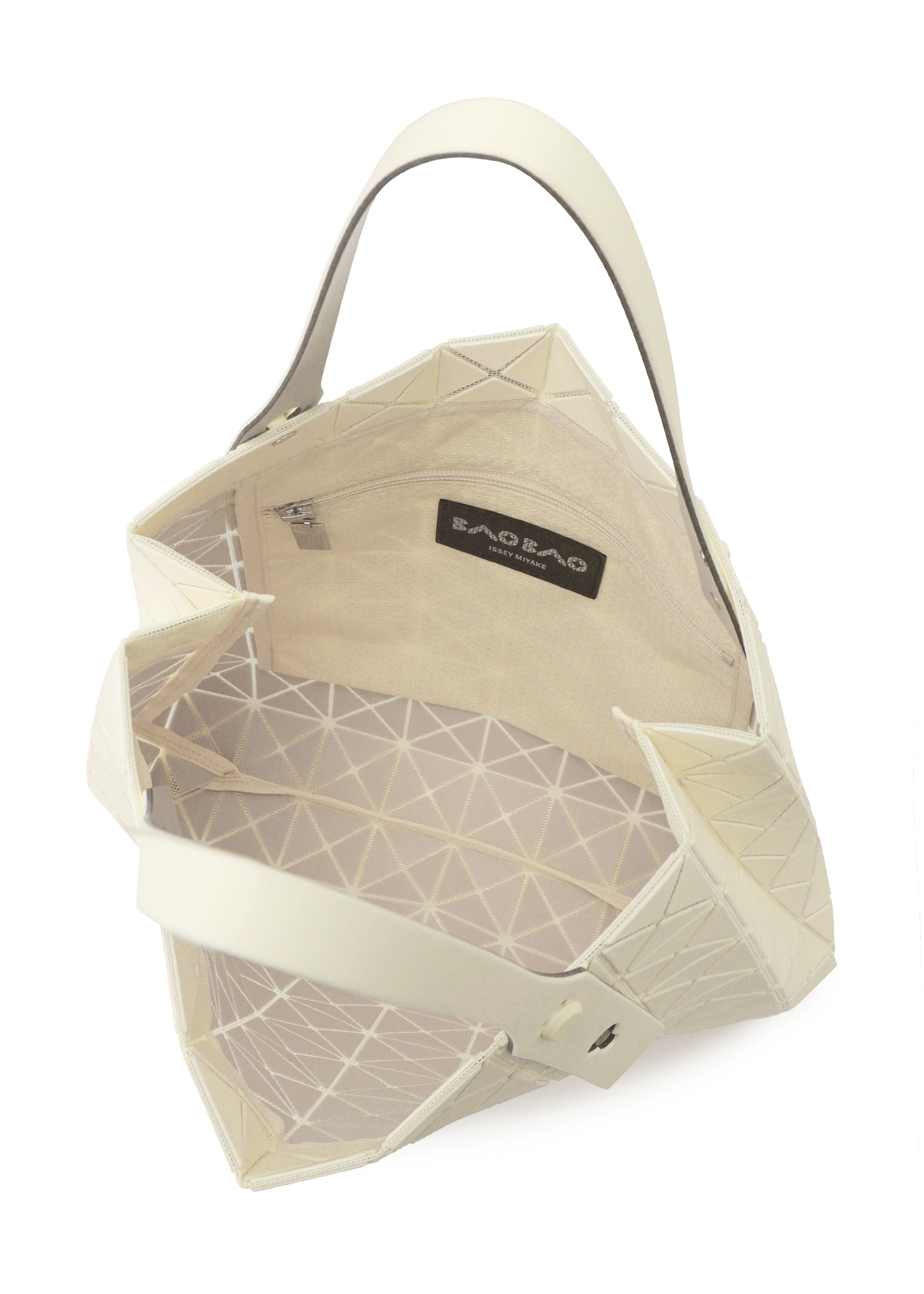 Issey Miyake Prism Plus tote Ivory skládací