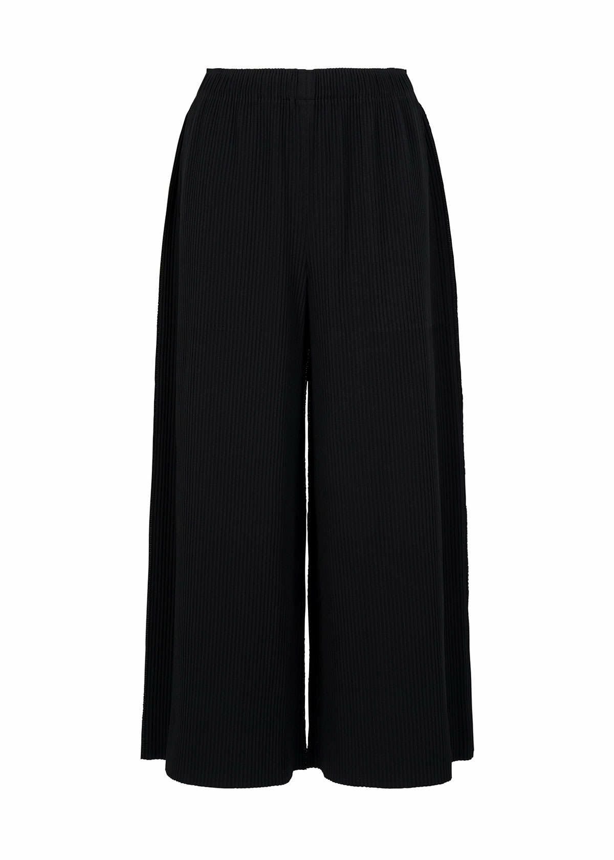 Issey Miyake Fine Knit Pleats kalhoty bílé široké