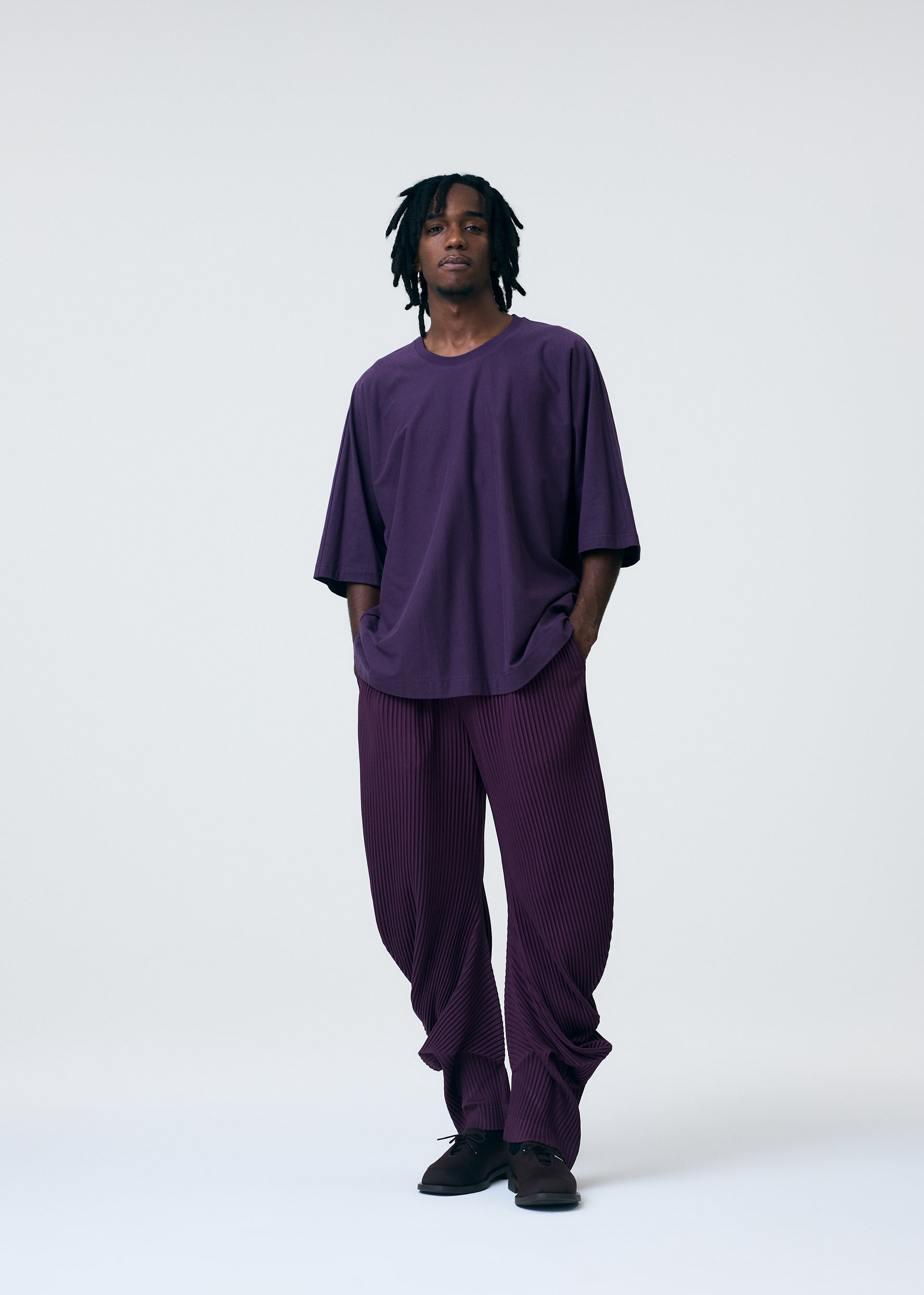 Issey Miyake Homme Plissé Pleats Bottoms 1 kalhoty Black