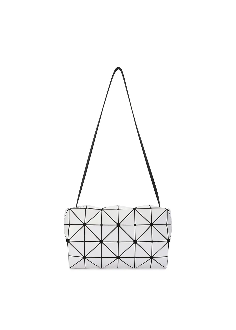 Issey Miyake Carton lakovaná kabelka černá
