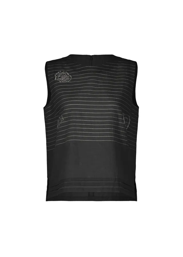 Issey Miyake One Stroke Draw tílko růžové žakárové
