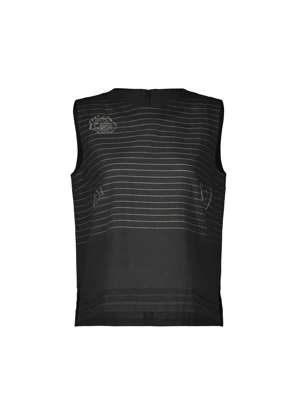 Issey Miyake One Stroke Draw tílko růžové žakárové