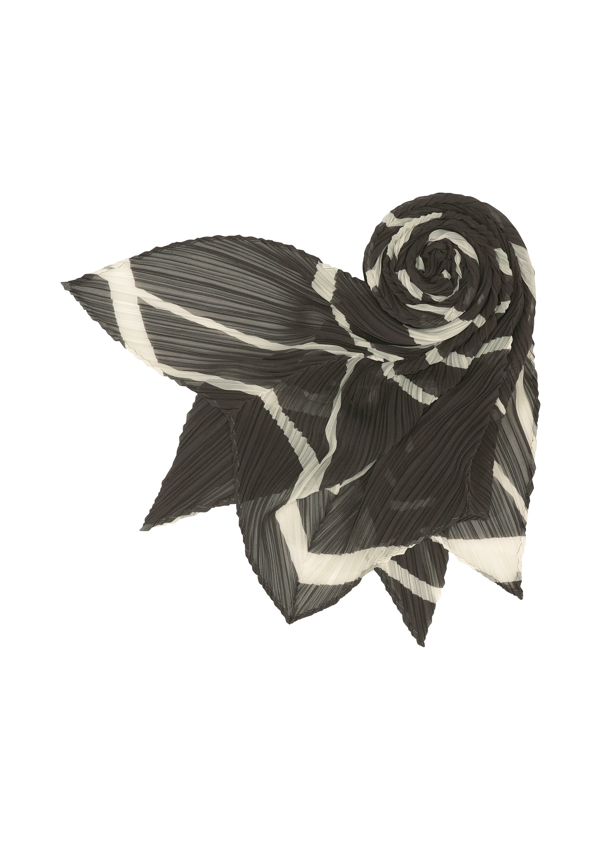 Issey Miyake Fold Line Scarf šála bílá