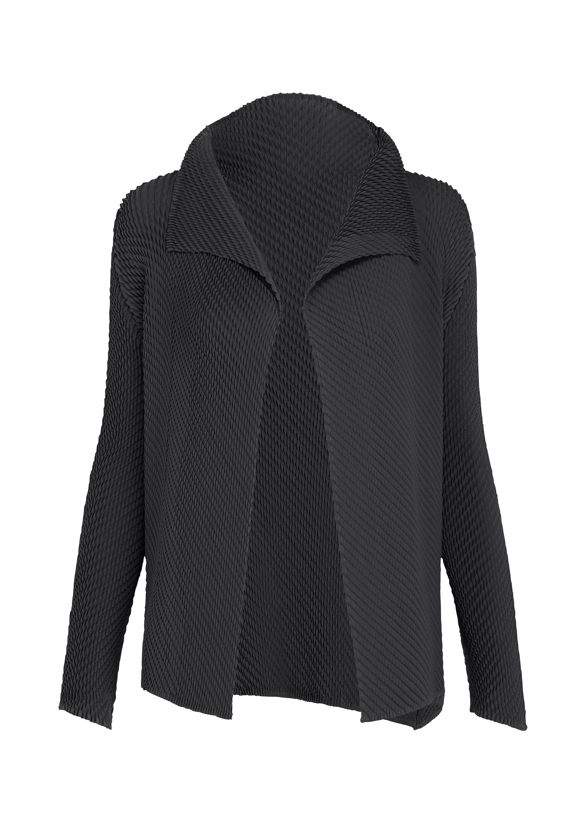 Issey Miyake Misty Pleats IM63FJ143 kardigan černý vel. 2 splývavý