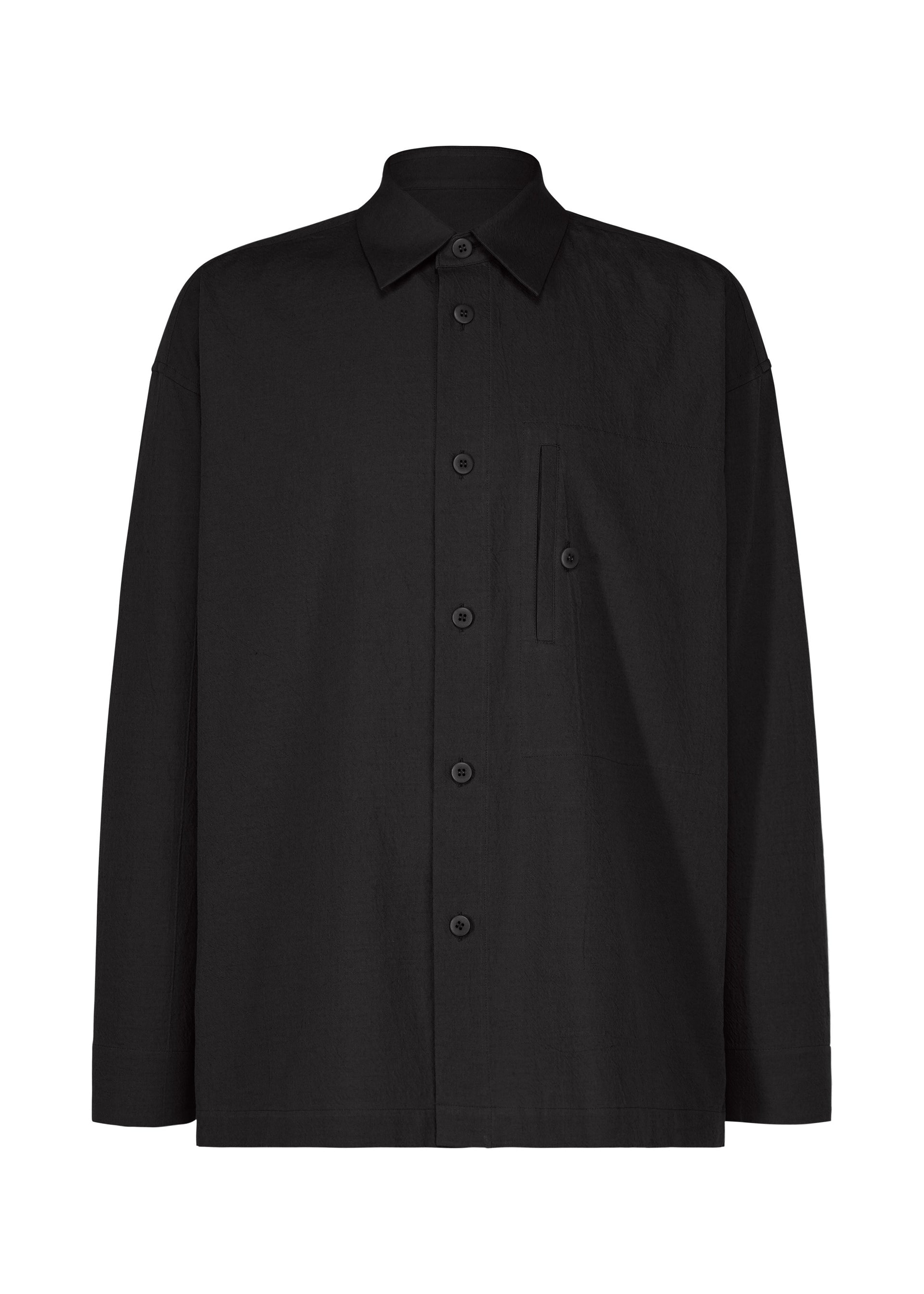 Issey Miyake Cotton Yak košile šedá vlněná