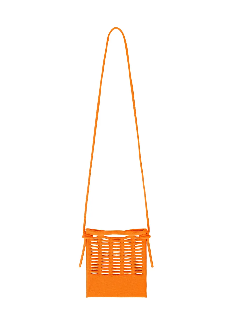 Issey Miyake Mokko S.C. crossbody kabelka Bright Orange lehký úplet
