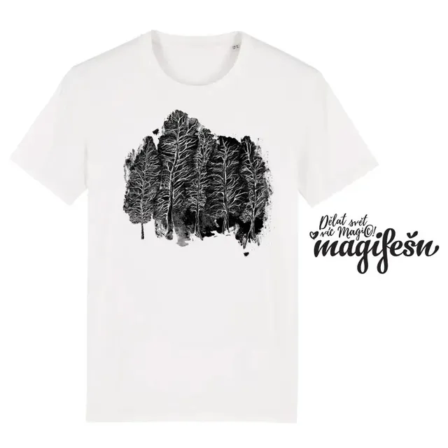 Magifešn XY Lesakraj unisex tričko z biobavlny